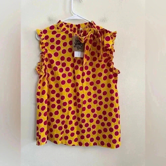 Ivy Jane Polka Dot- Ruffled Sleeves Size Small - Picture 14 of 14